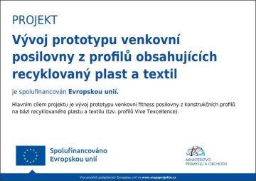 Dimatex ve spolupráci s TUL vyvinul prototyp venkovní posilovny z recyklovaného textilu a plastu!