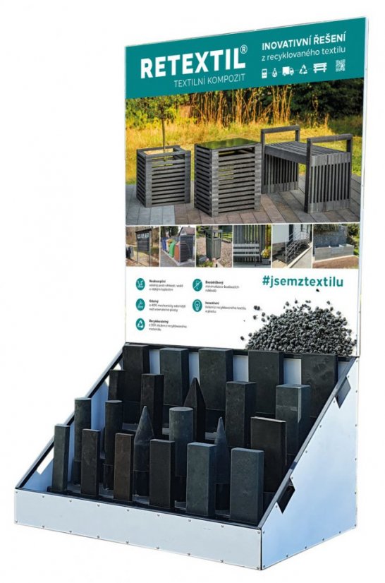 Kontejnerové stání na betonových prefabrikátech - modulární systém