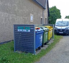 Kryt na 4 kontejnery 1100l