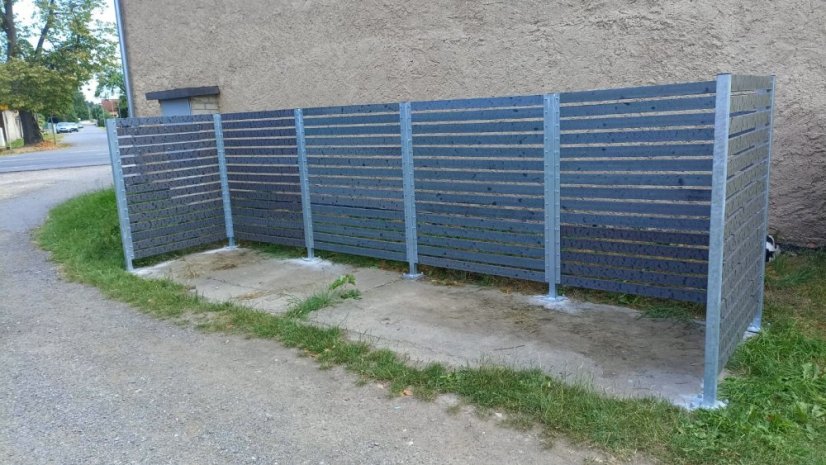 Kryt na 4 kontejnery 1100l