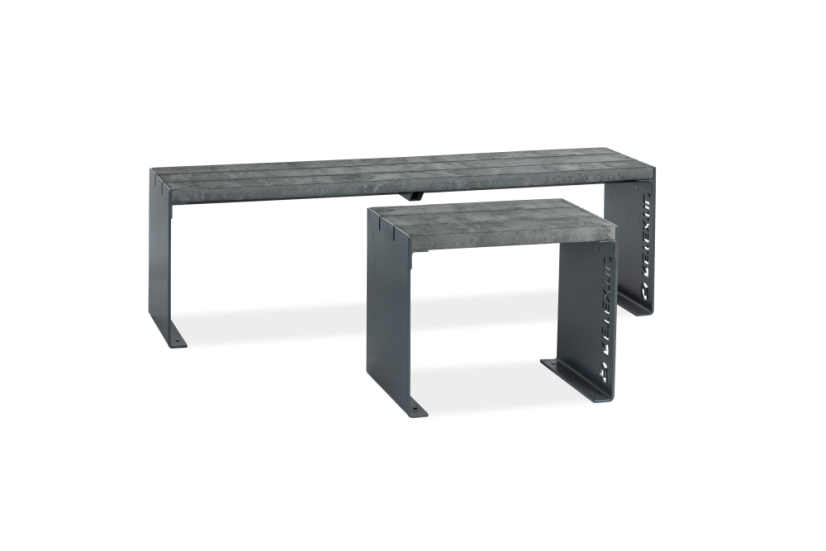 STEEL lavička bez opěradla