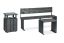 STEEL lavička s opěradlem